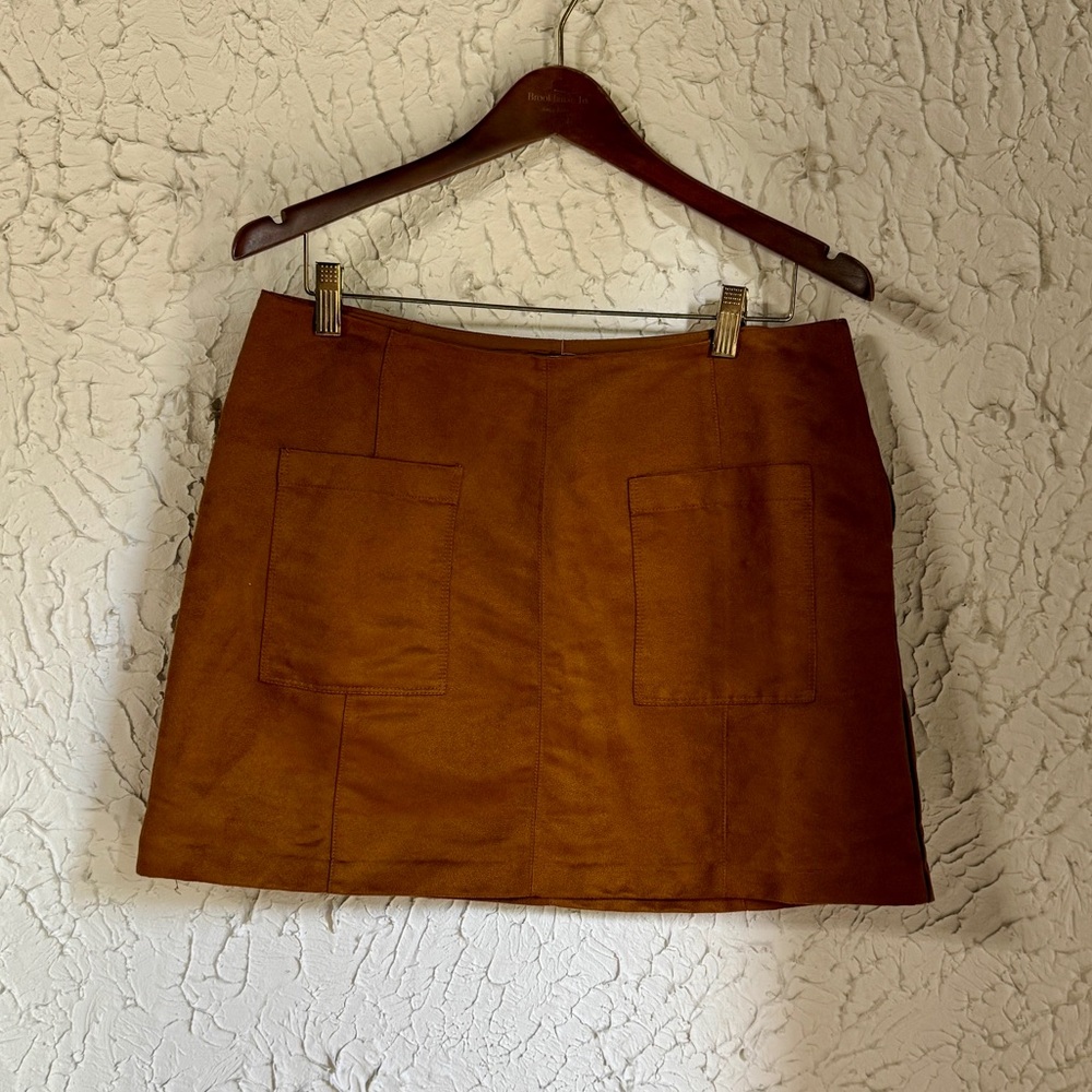 Old Navy Tan Suede Skirt